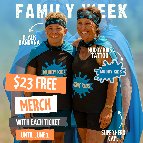Family Week Bundle (Free tattoo, bandana and superhero cape)